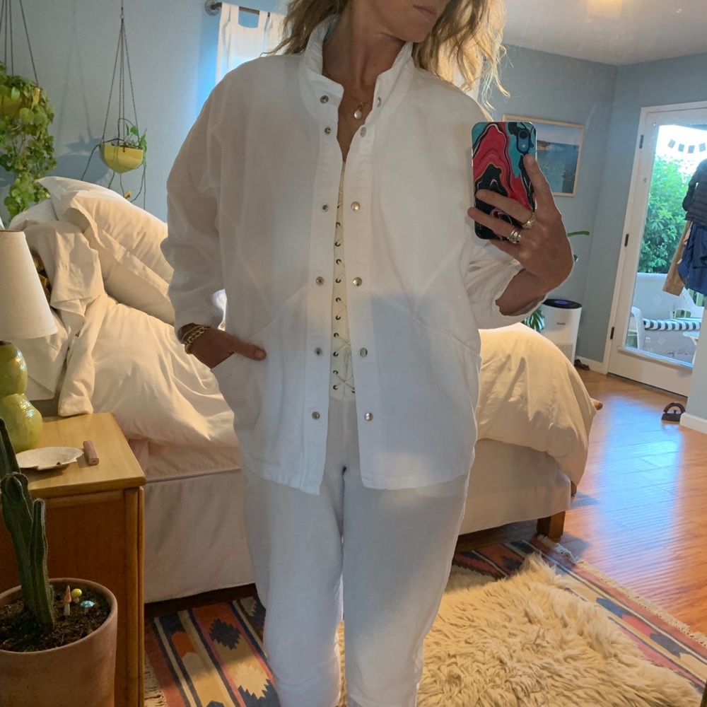 Vintage White PADO Cotton Jacket